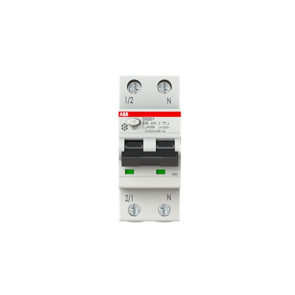 ABB FI/LS Schalter 2CSR255180R1165 Typ DS201A-B16/0,03