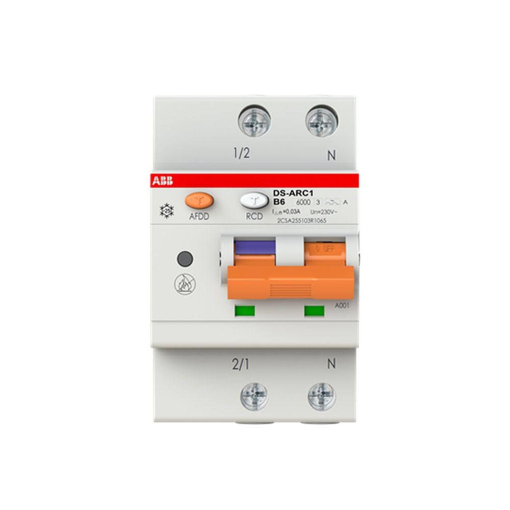 ABB Kombination FI Schalter Leitungsschutzschalter mit Zusatzeinrichtung 2CSA255103R1065 Typ DS-ARC1A-B6/0,03 