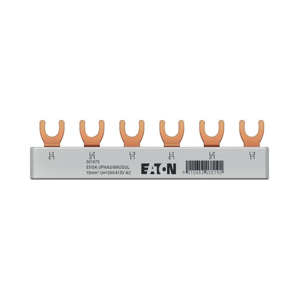 Eaton EVGK Gabelverschienung EP-501075 Typ EVGK-3PHAS/6MODUL Preis per VPE von 20 Stück