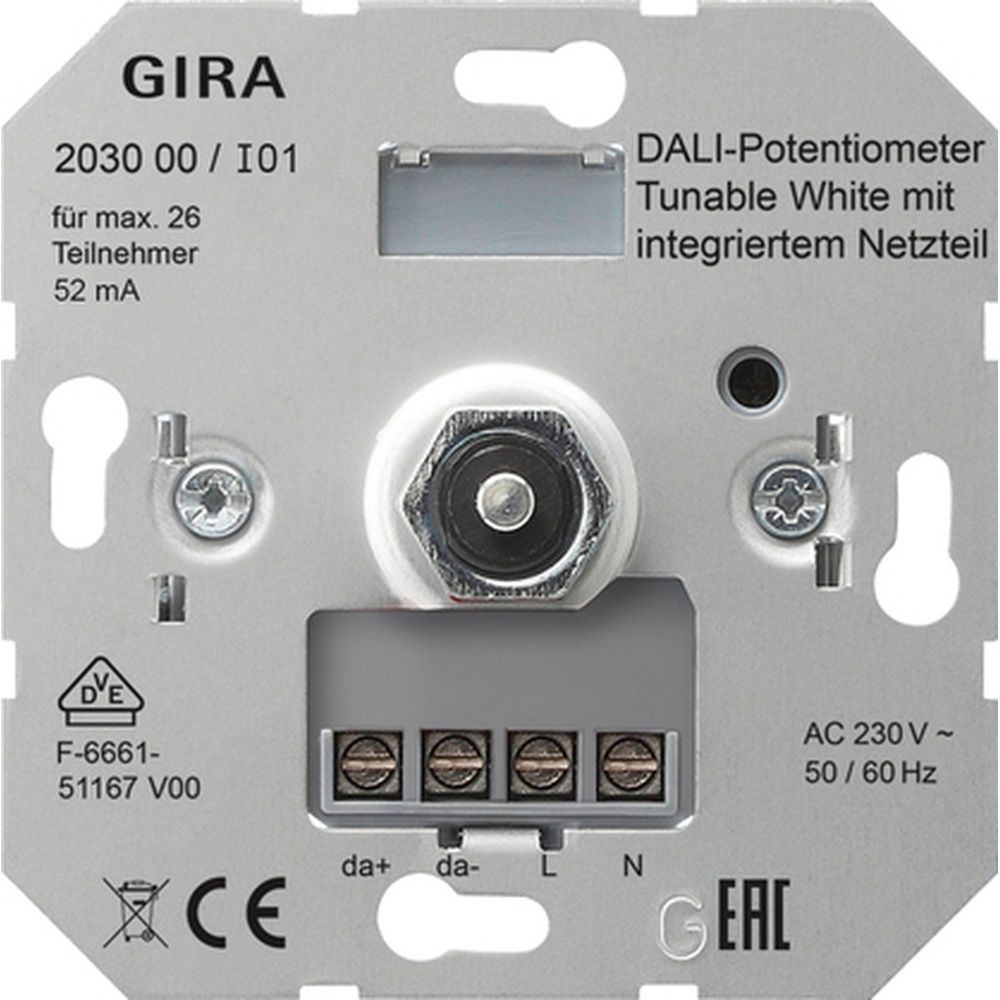 Gira Dali Potentiometer 203000 Gira Einsätze