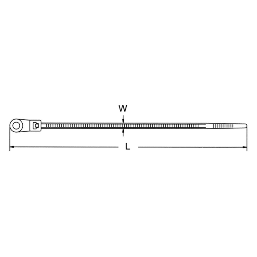 Haupa Kabelbinder 262820 Preis per VPE von 100 Stück 