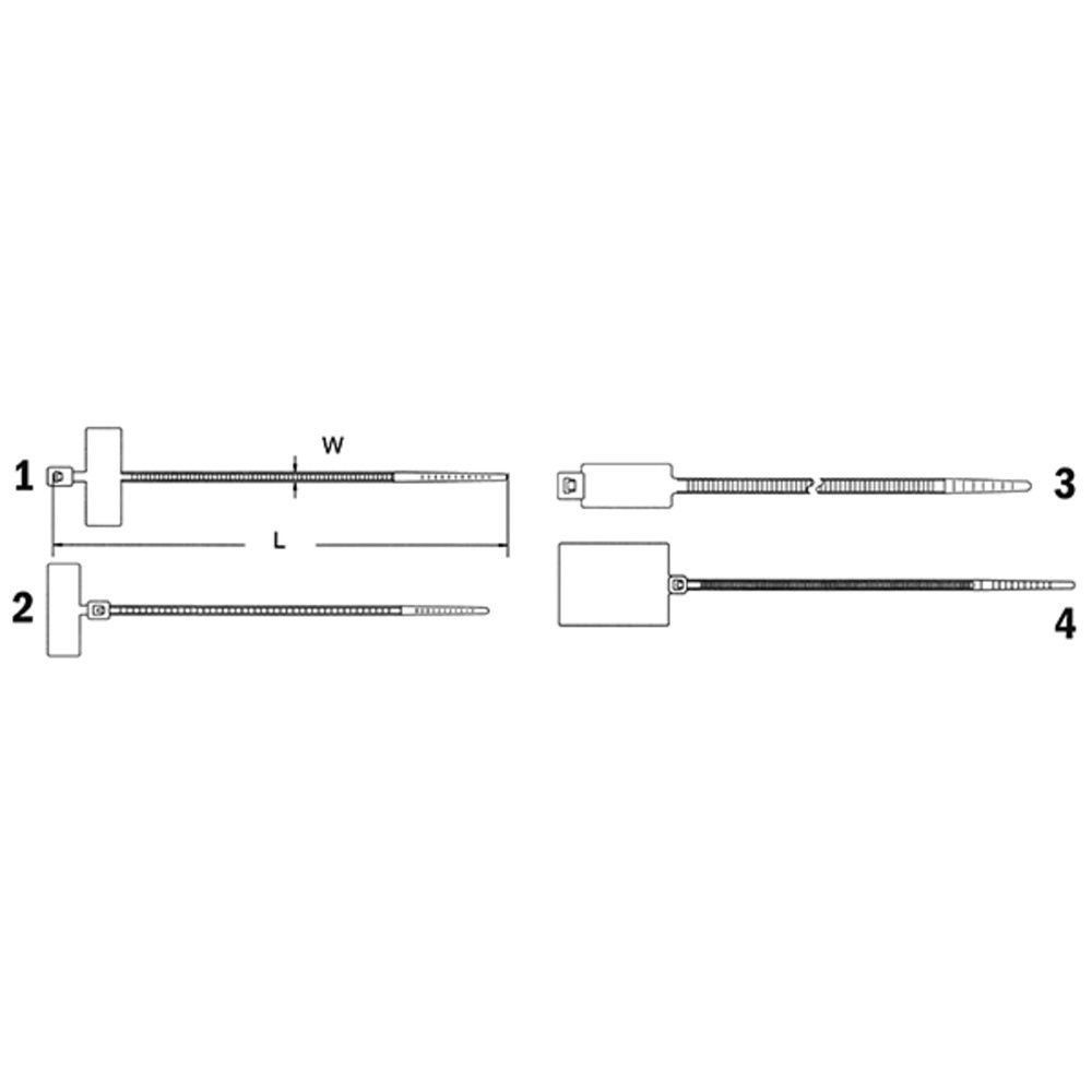 Haupa Kabelbinder 262840 Preis per VPE von 100 Stück 