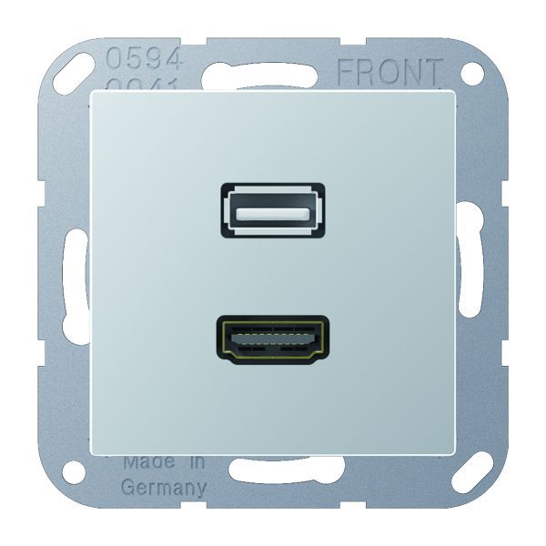 Jung HDMI USB Tragring MA A 1163 AL EAN Nr. 4011377069800