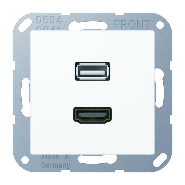 Jung HDMI USB Tragring MA A 1163 WW EAN Nr. 4011377069787
