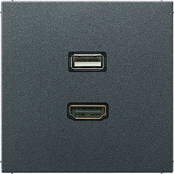 Jung HDMI USB Tragring MA AL 1163 AN EAN Nr. 4011377072480