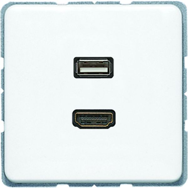 Jung HDMI USB Tragring MA CD 1163 WW EAN Nr. 4011377132511