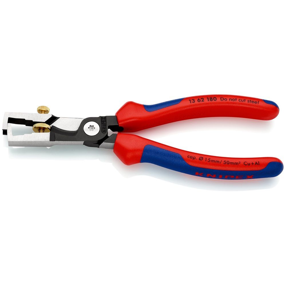 Knipex Kabelschere mit Abisolierfunktion 13 62 180