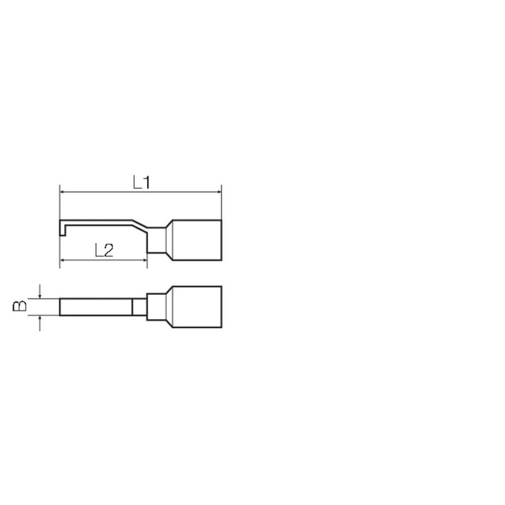 Weidmüller Kabelschuh 9036290000 Typ HOOKBLA 0,25-1,5 SW Preis per VPE von 100 Stück