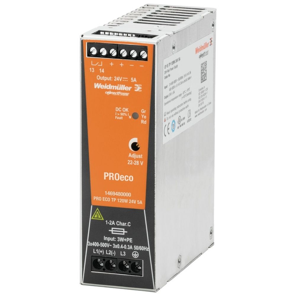 Weidmüller Stromversorgung 1469480000 Typ PRO ECO 120W 24V 5A 